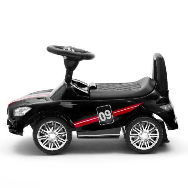 Detské odrážadlo so zvukom Baby Mix RACER čierne 