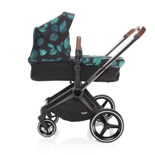 Zopa SET Podvozok Evoque + Farebný set ku kočíku Evoque, B/BR_Jungle 
