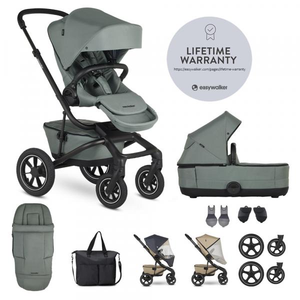EASYWALKER Kočík kombinovaný Jimmey Thyme Green XXL AIR + RWS 