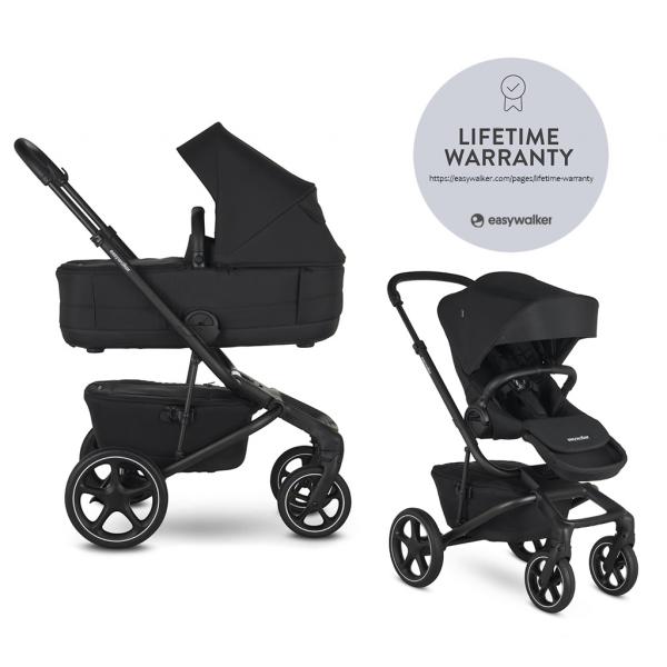 EASYWALKER Kočík kombinovaný Jimmey 2v1 Pepper Black LITE RWS 