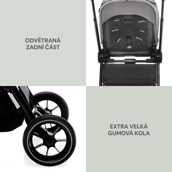 Zopa Set Športový kočík Move Cross 3 + korba XL 3 + adaptéry, Antique Green/Gold 