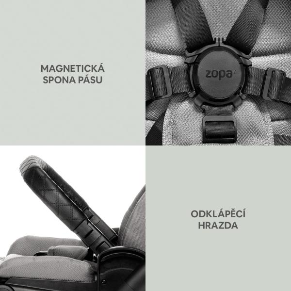 Zopa Set Športový kočík Move Cross 3 + korba XL 3 + adaptéry, Antique Green/Gold 