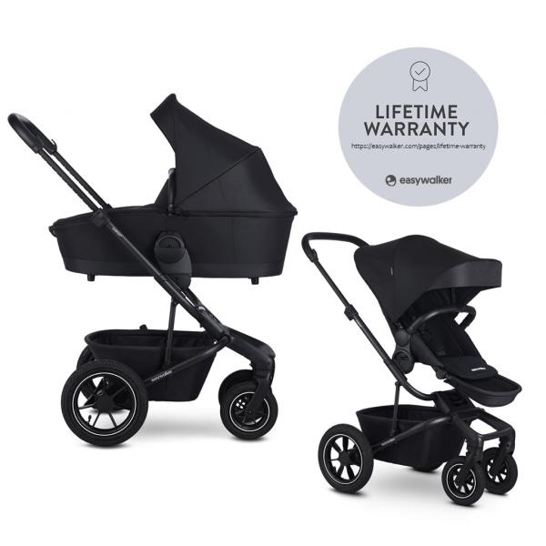 EASYWALKER Kočík kombinovaný Harvey⁵ 2v1 Midnight Black LITE AIR 