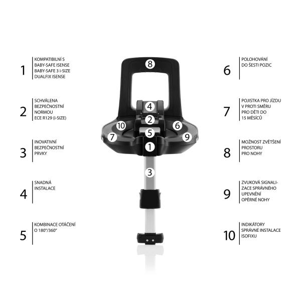 Britax-römer Autosedačka Baby-Safe 3 i-Size Bundle Flex iSense, Frost Grey 