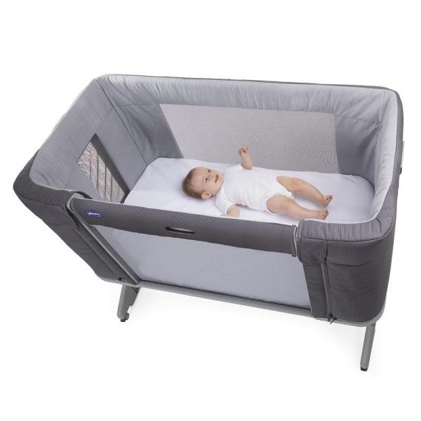 CHICCO Postieľka Next2Me Forever - Moon Grey 