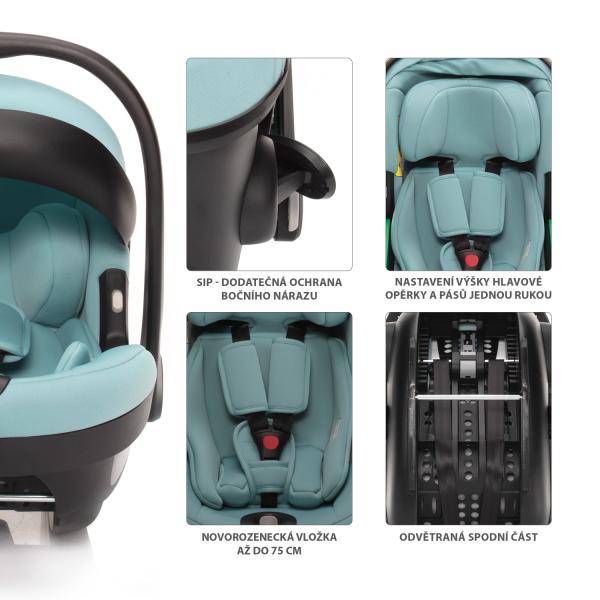 Zopa Autosedačka XM Plus i-Size, Night Black 