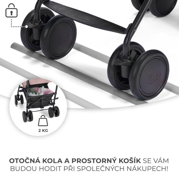 KINDERKRAFT Kočík športový Siesta Pink Princess 