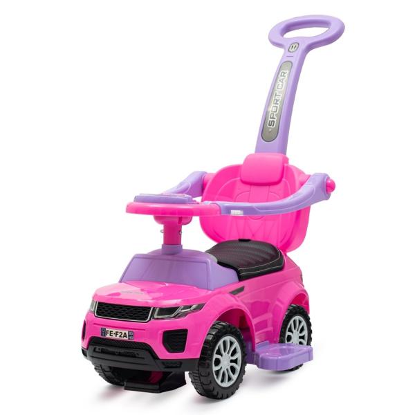 Detské hrajúce vozítko 3v1 Baby Mix Plus ružové 