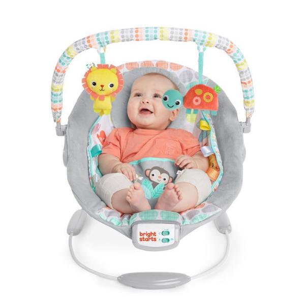 BRIGHT STARTS Lehátko vibrujúce s melódiou Whimsical Wild 0m+, do 9 kg, 2019 