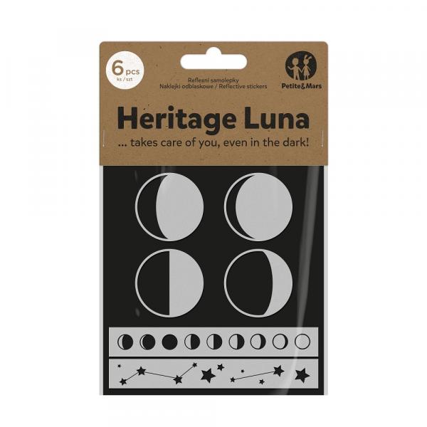 PETITE&MARS Reflexné samolepky Heritage Luna 