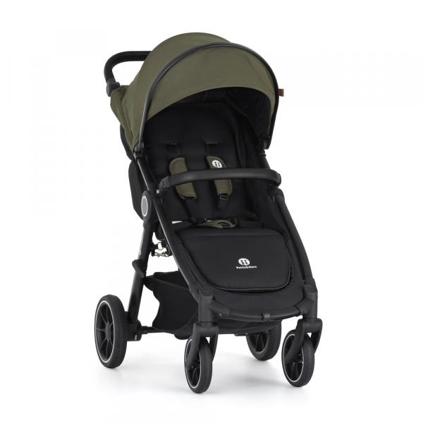 PETITE&MARS Kočík športový Street2 RWS Black Mature Olive + PETITE&MARS fusak Jibot ZADARMO 