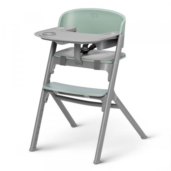 KINDERKRAFT SELECT Set jedálenská stolička Livy Olive Green + lehátko Calmee, Premium 