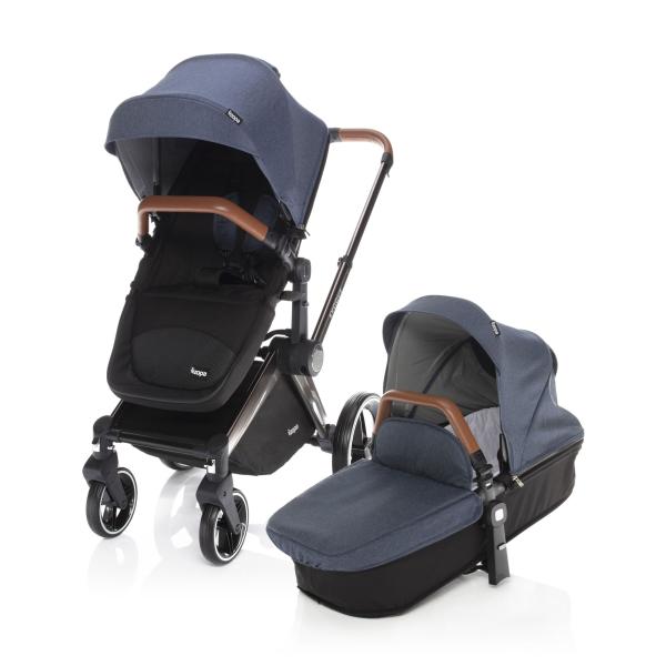 Zopa SET Podvozok Evoque + Farebný set ku kočíku Evoque, S/BR_Jeans 