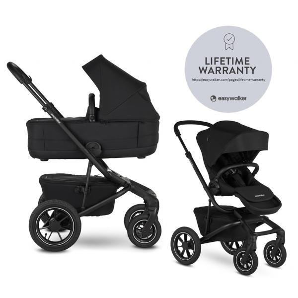 EASYWALKER Kočík kombinovaný Jimmey 2v1 Pepper Black LITE AIR 